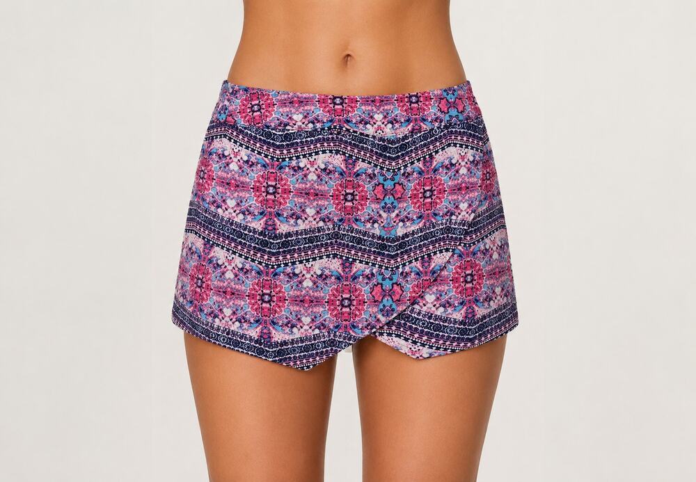NWT XS mini skort aztec summer cute pink republic beach casual colorful bright